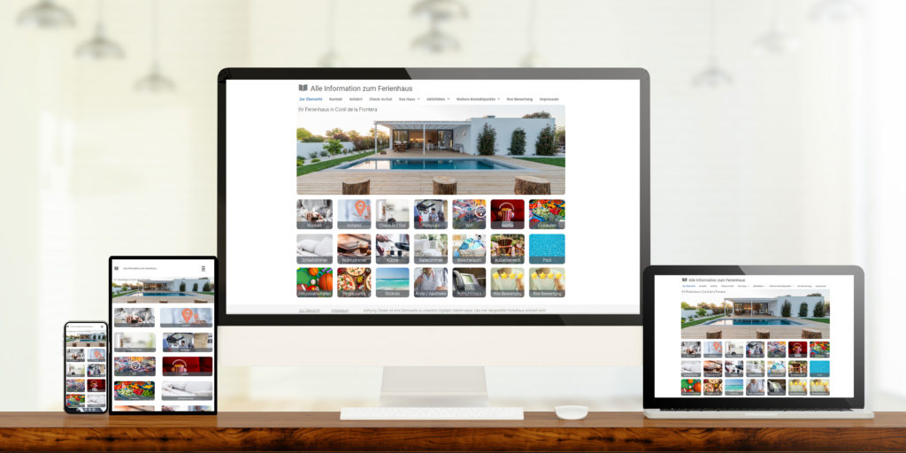Digitale Gästemappe - Responsive auf mehreren Geräten