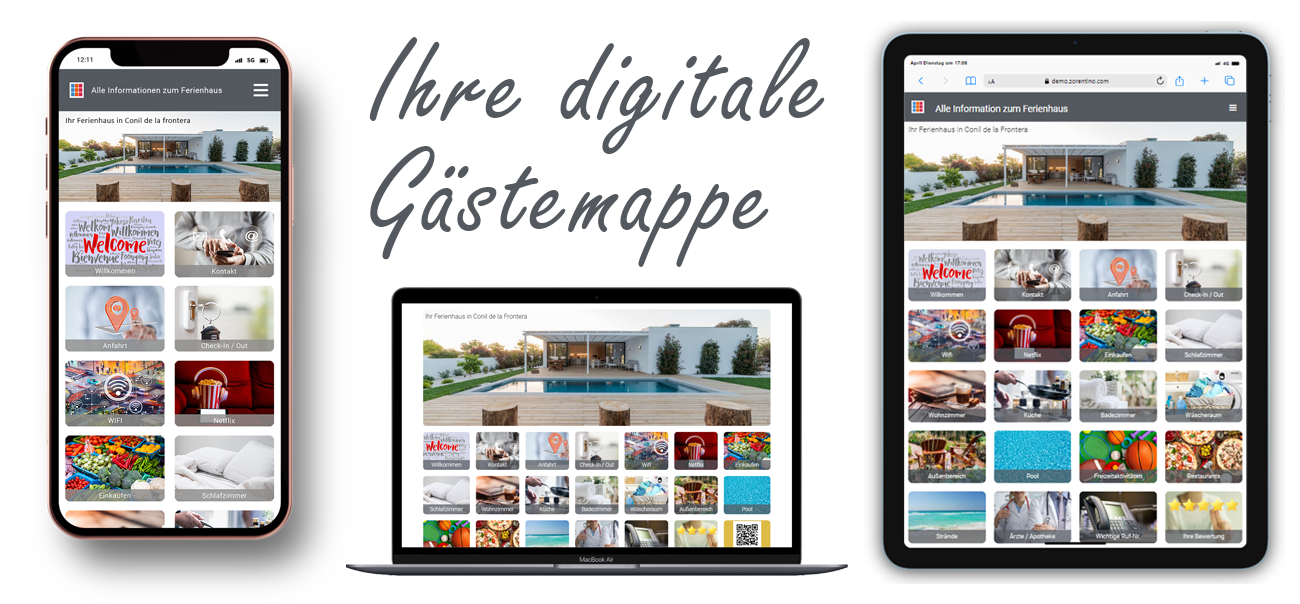 Digitale Gästemappe für Hotels und Ferienunterkünfte - Responsive