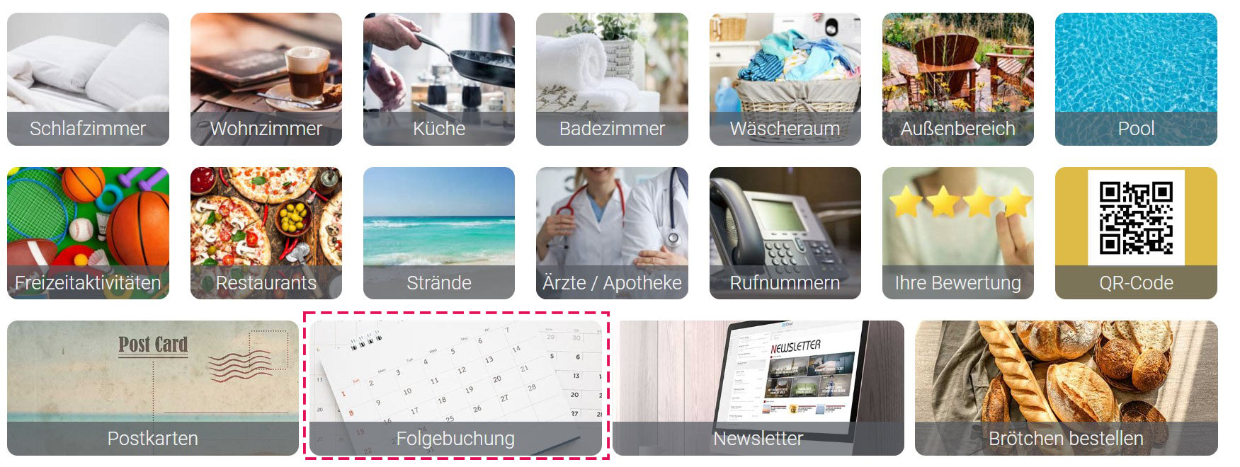 Möglichkeiten der Direktbuchung über die digitale Gästemappe ihres Hotels