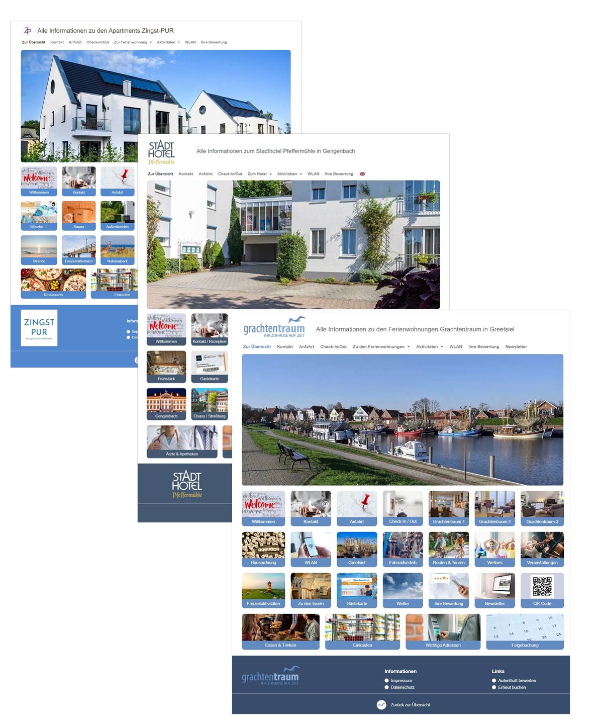 Beispiele fertiger digitaler Gästemappen
